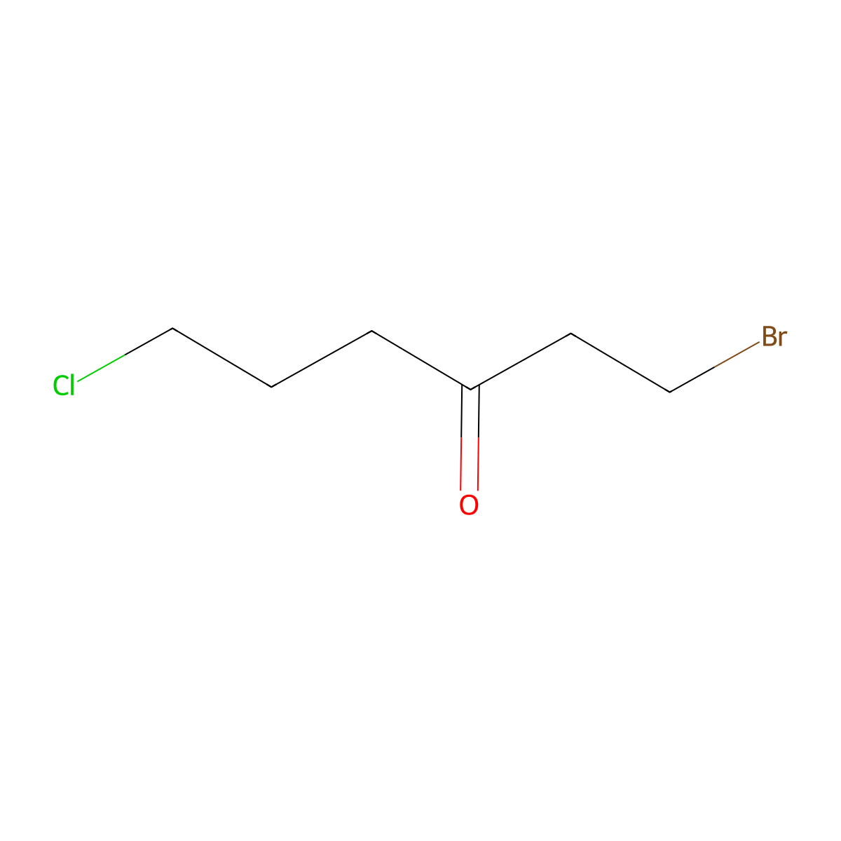 1-Bromo-6-chloro-3-hexanone molecular structure, CAS 174790-33-1