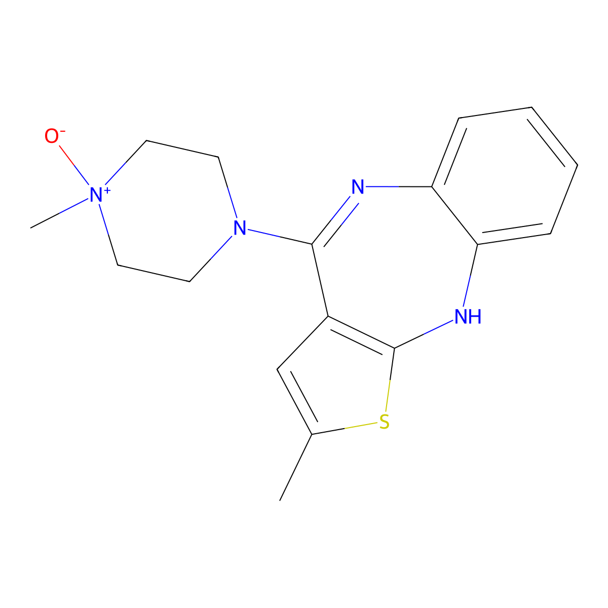 Olanzapine-N-oxide molecular structure, CAS 174794-02-6