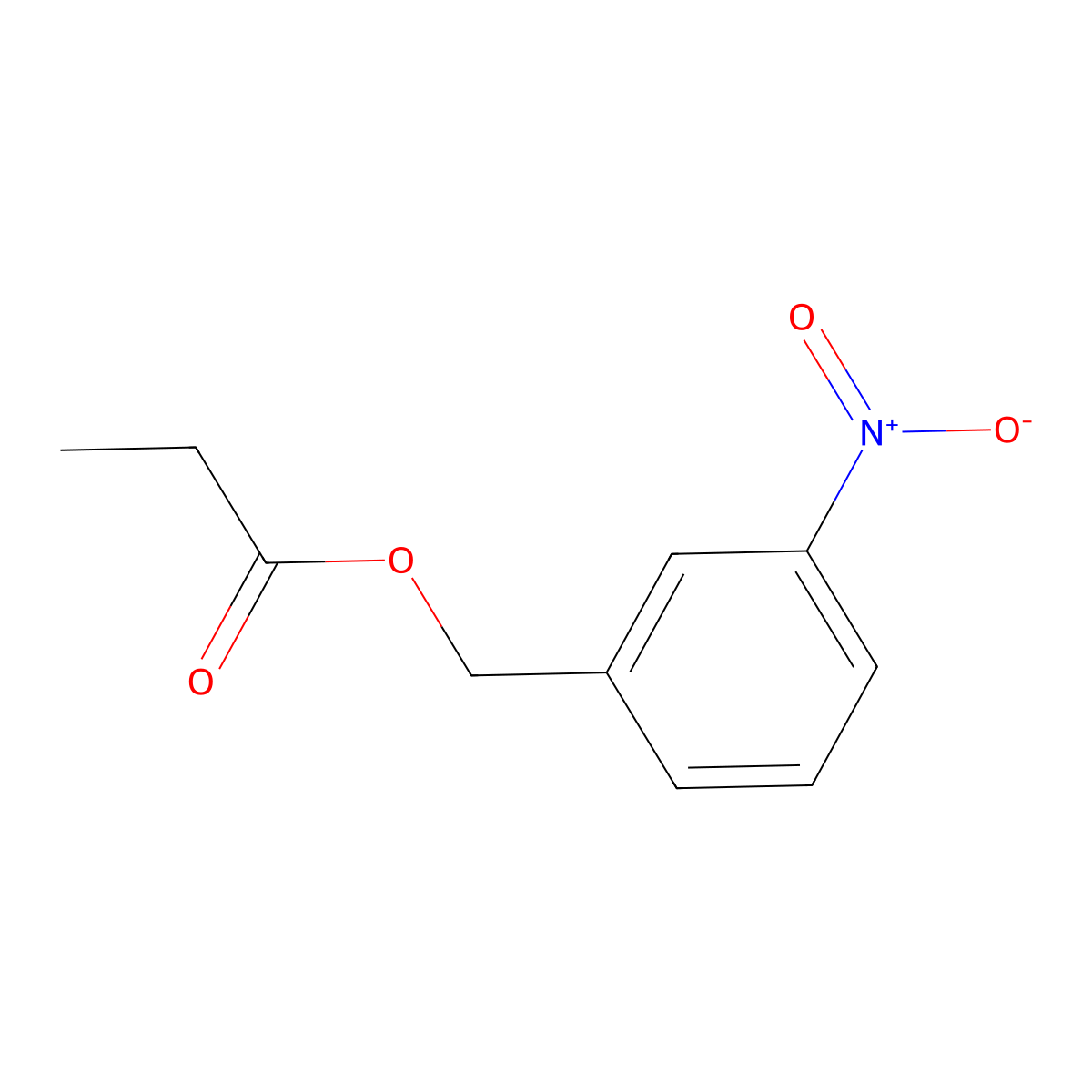 m-Nitrobenzyl propionate molecular structure, CAS 174794-16-2