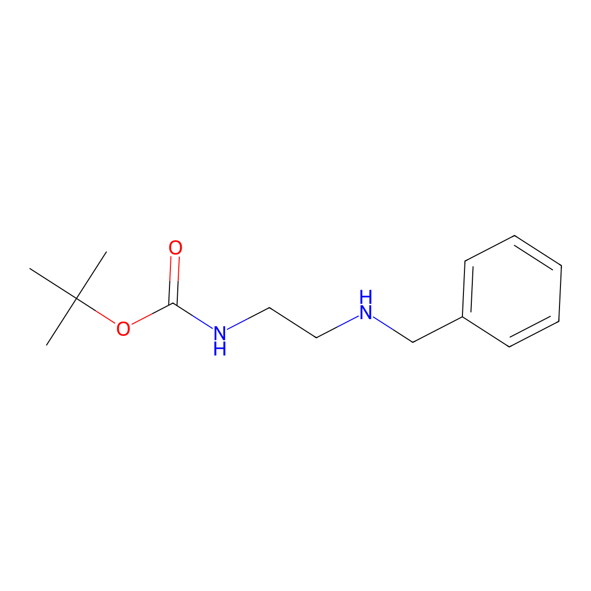 N-Benzyl-N'-boc-ethylenediamine molecular structure, CAS 174799-52-1
