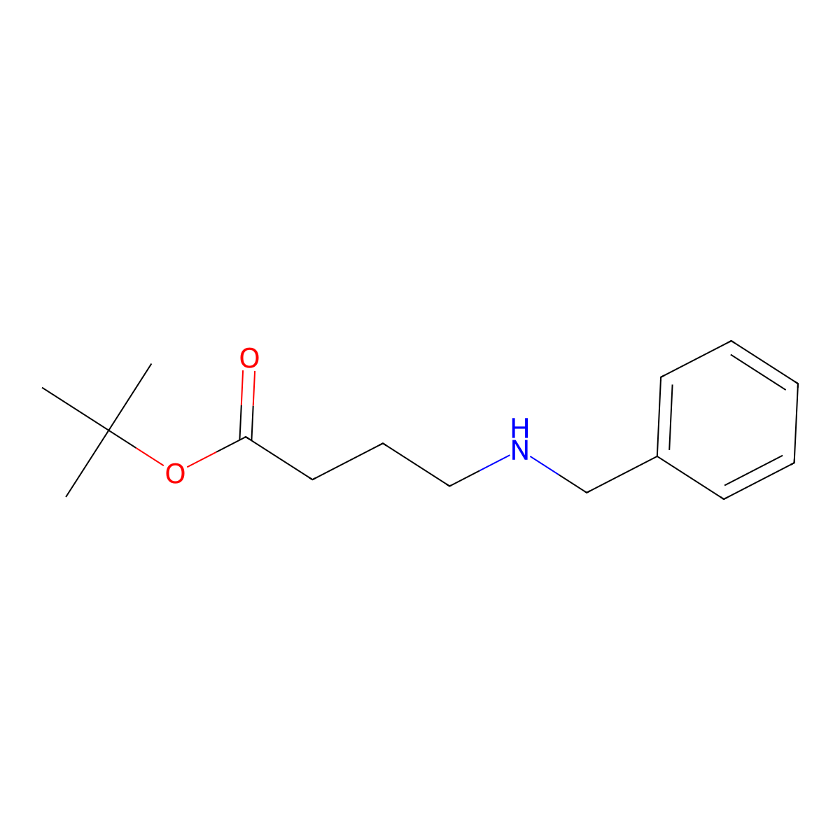 Tert-butyl 4-(benzylamino)butanoate molecular structure, CAS 174799-84-9