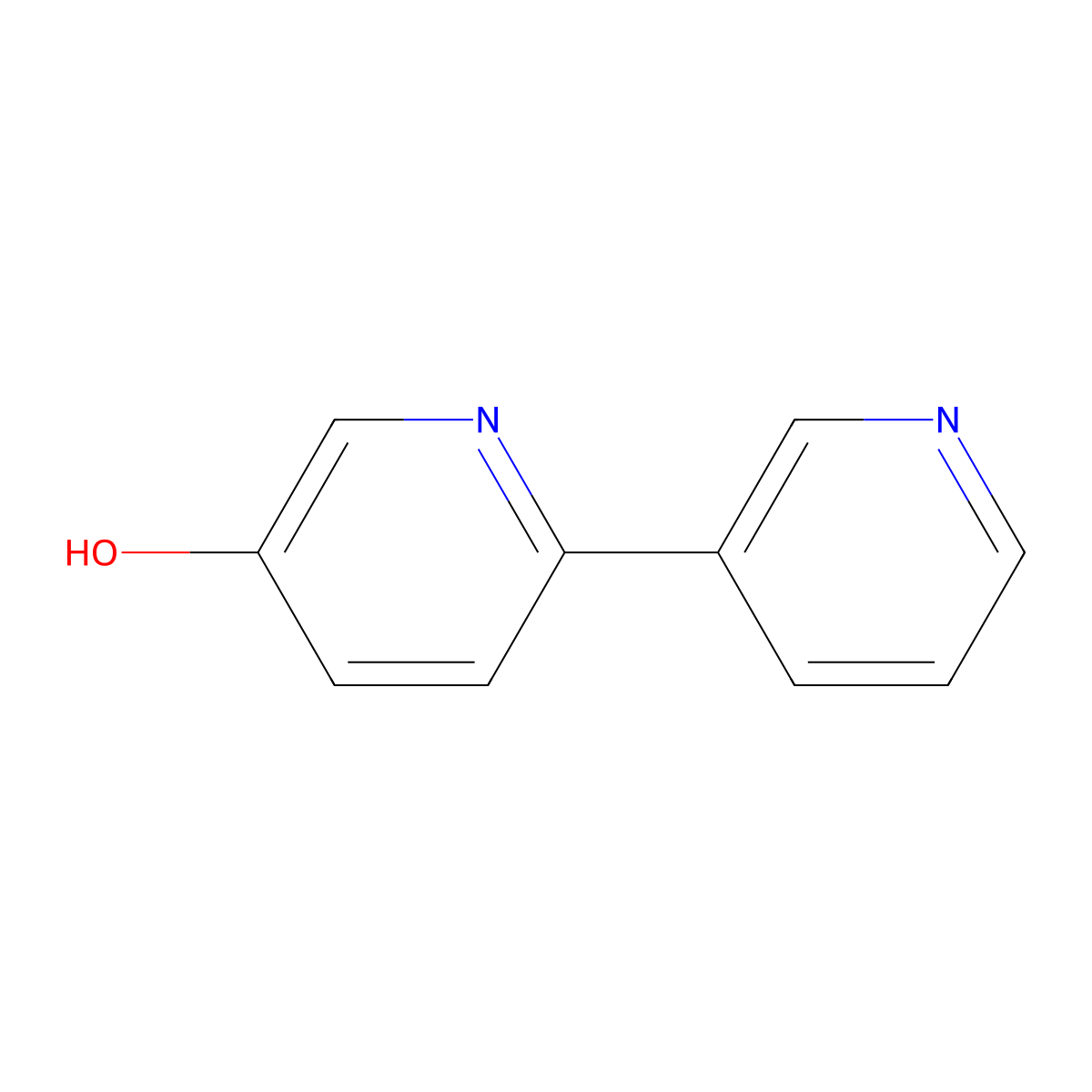 5-Hydroxy-2,3'-bipyridine molecular structure, CAS 1748-06-7