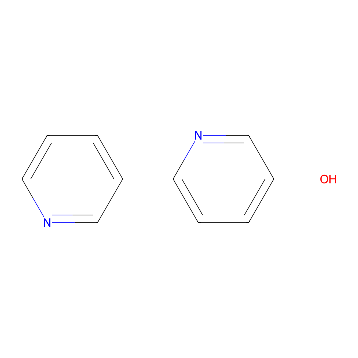 5-Hydroxy-2,3'-bipyridine molecular structure, CAS 1748-06-7