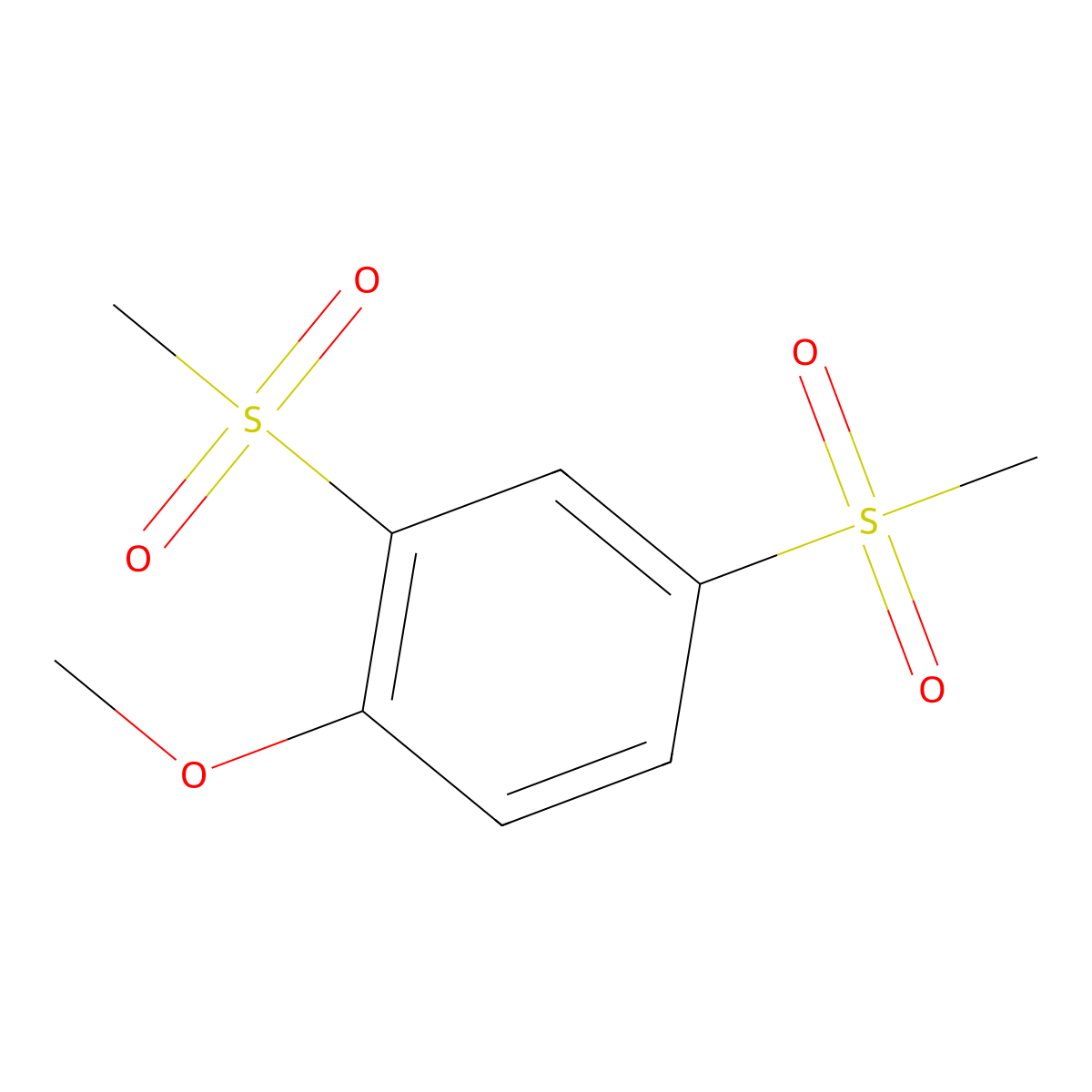 1-Methoxy-2,4-bis(methylsulfonyl)benzene molecular structure, CAS 17481-99-1