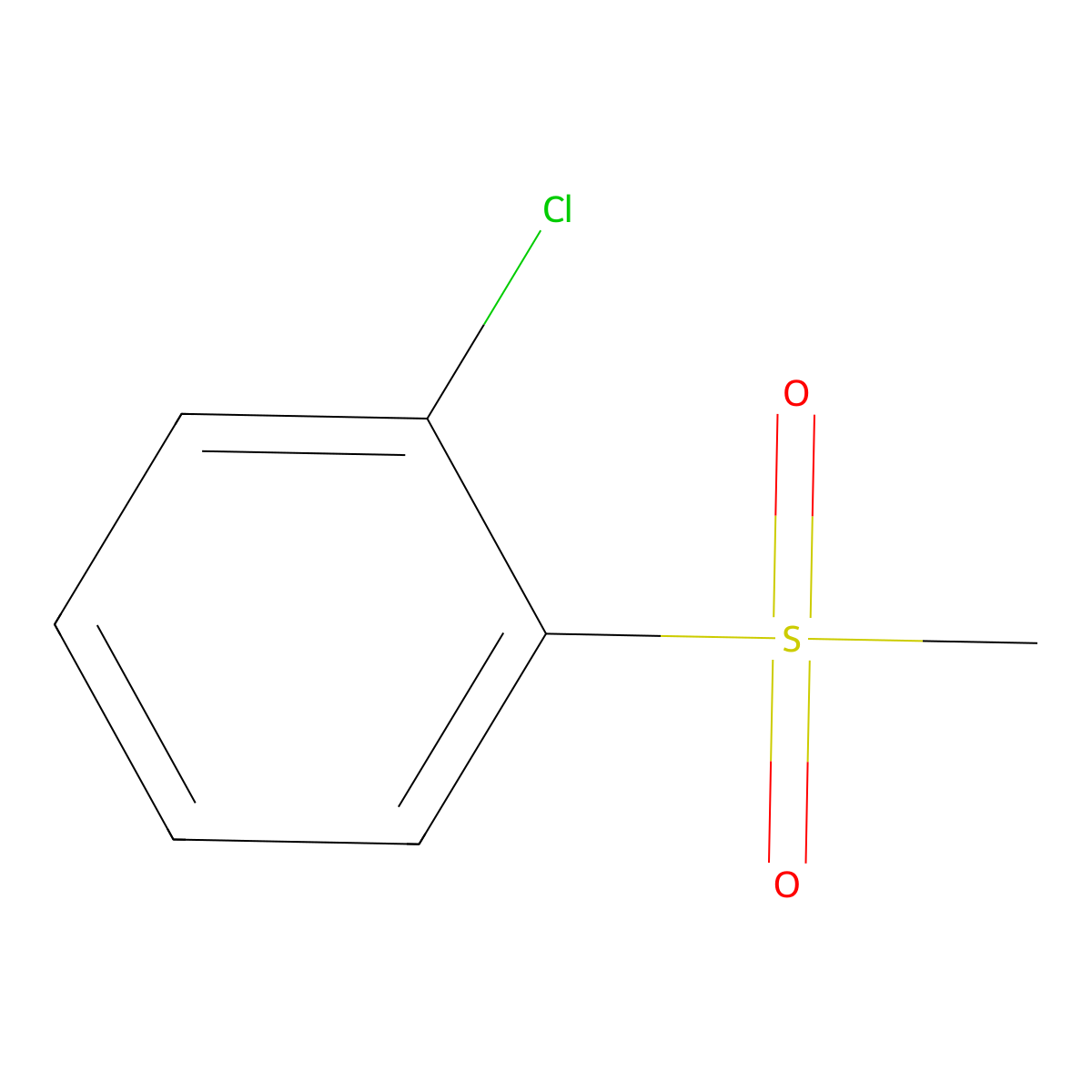 1-Chloro-2-methanesulfonylbenzene molecular structure, CAS 17482-05-2