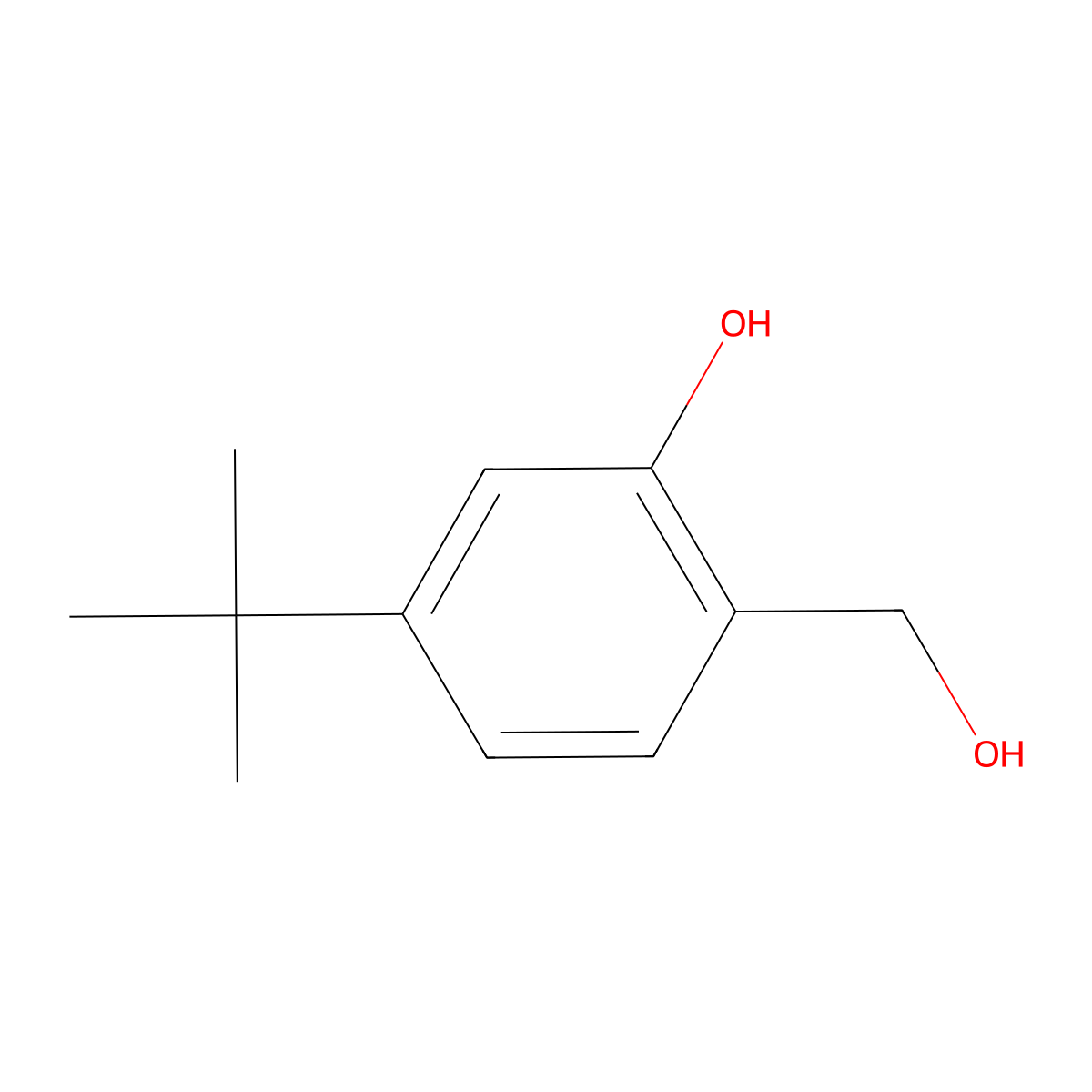 5-(tert-Butyl)-2-(hydroxymethyl)phenol molecular structure, CAS 174822-06-1