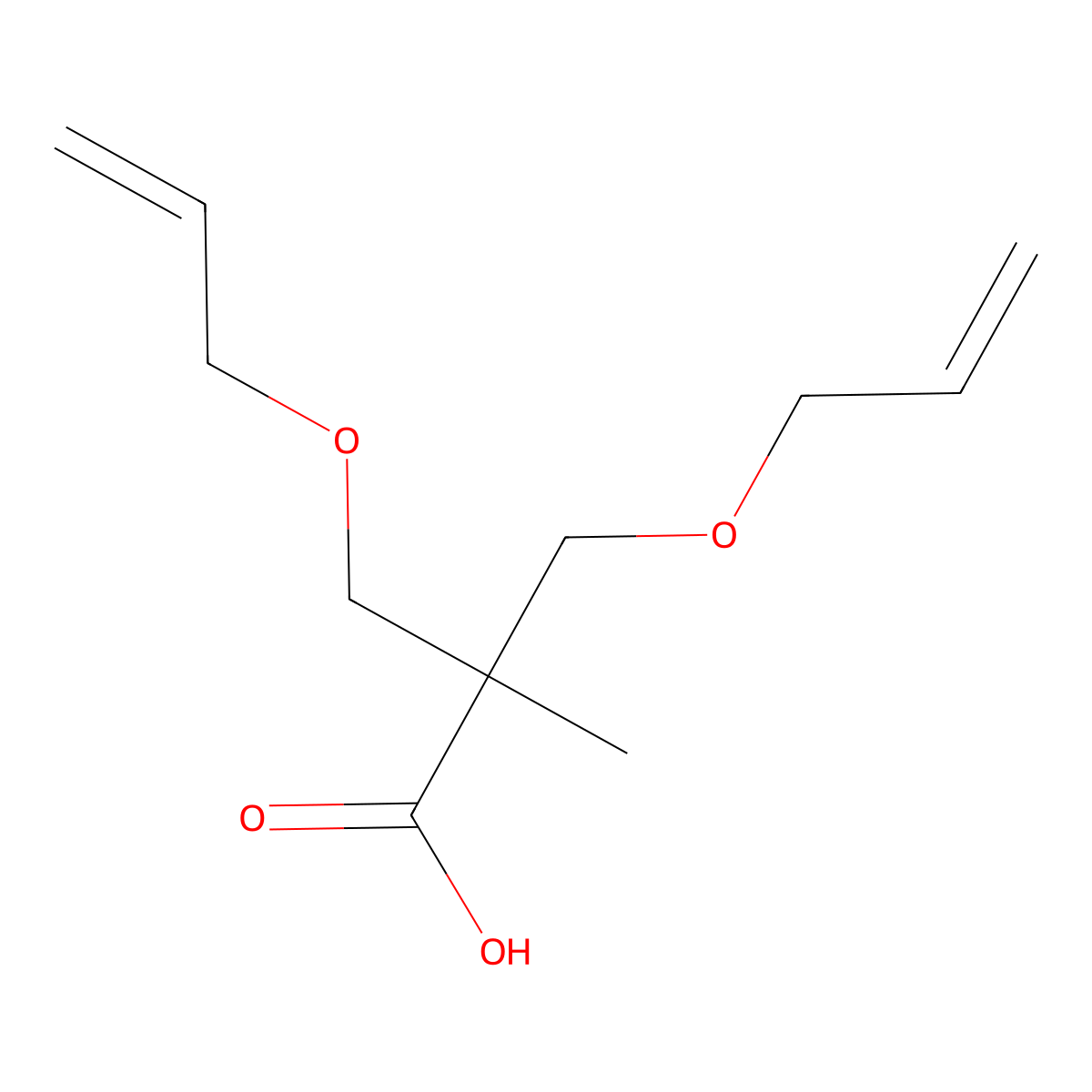 Bis-mpa-diallyl ether molecular structure, CAS 174822-36-7