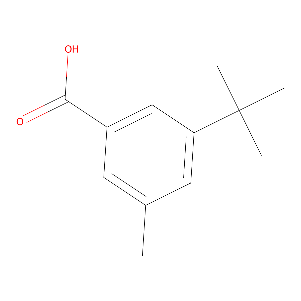 5-tert-Butyl-m-toluic acid molecular structure, CAS 17484-28-5
