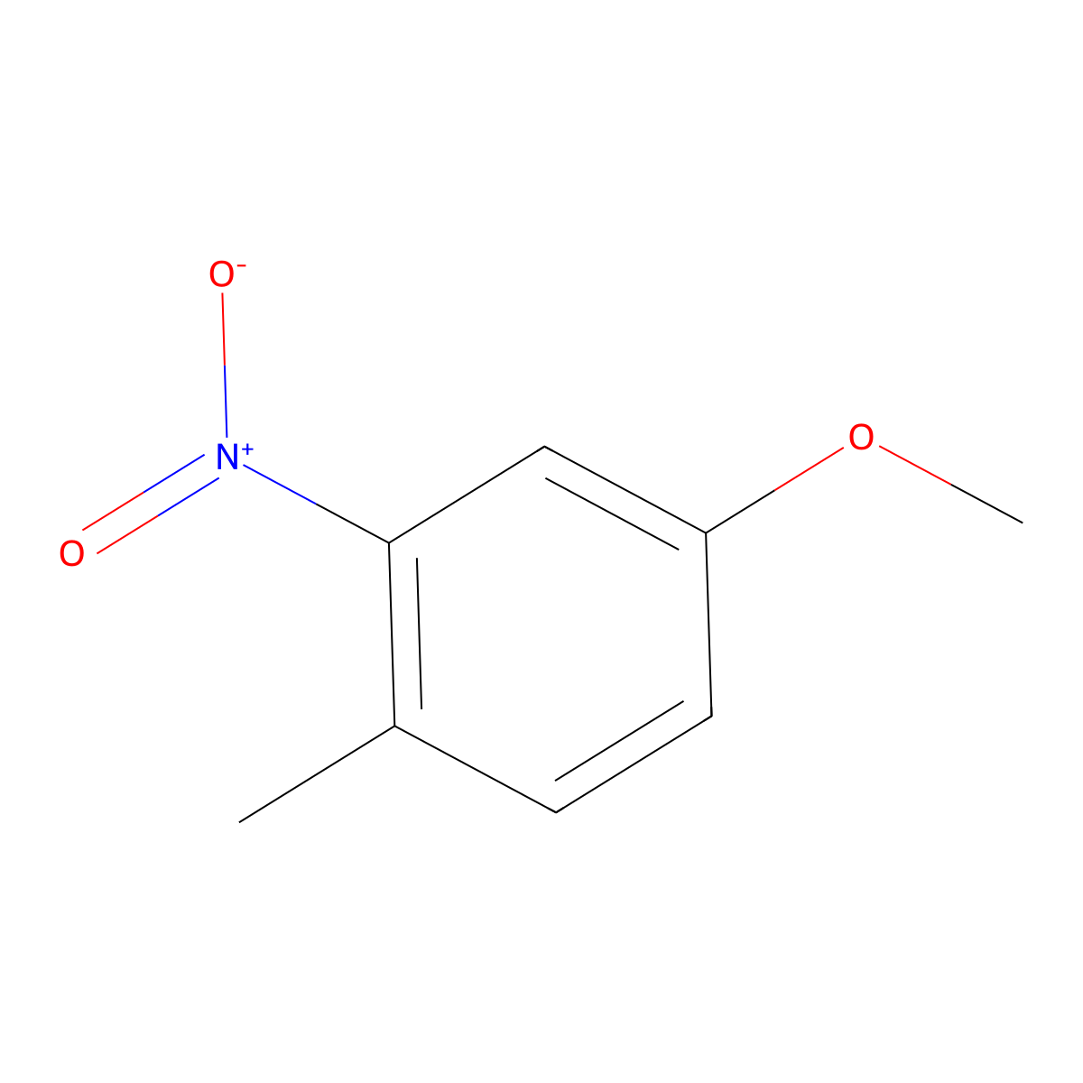4-Methyl-3-nitroanisole molecular structure, CAS 17484-36-5