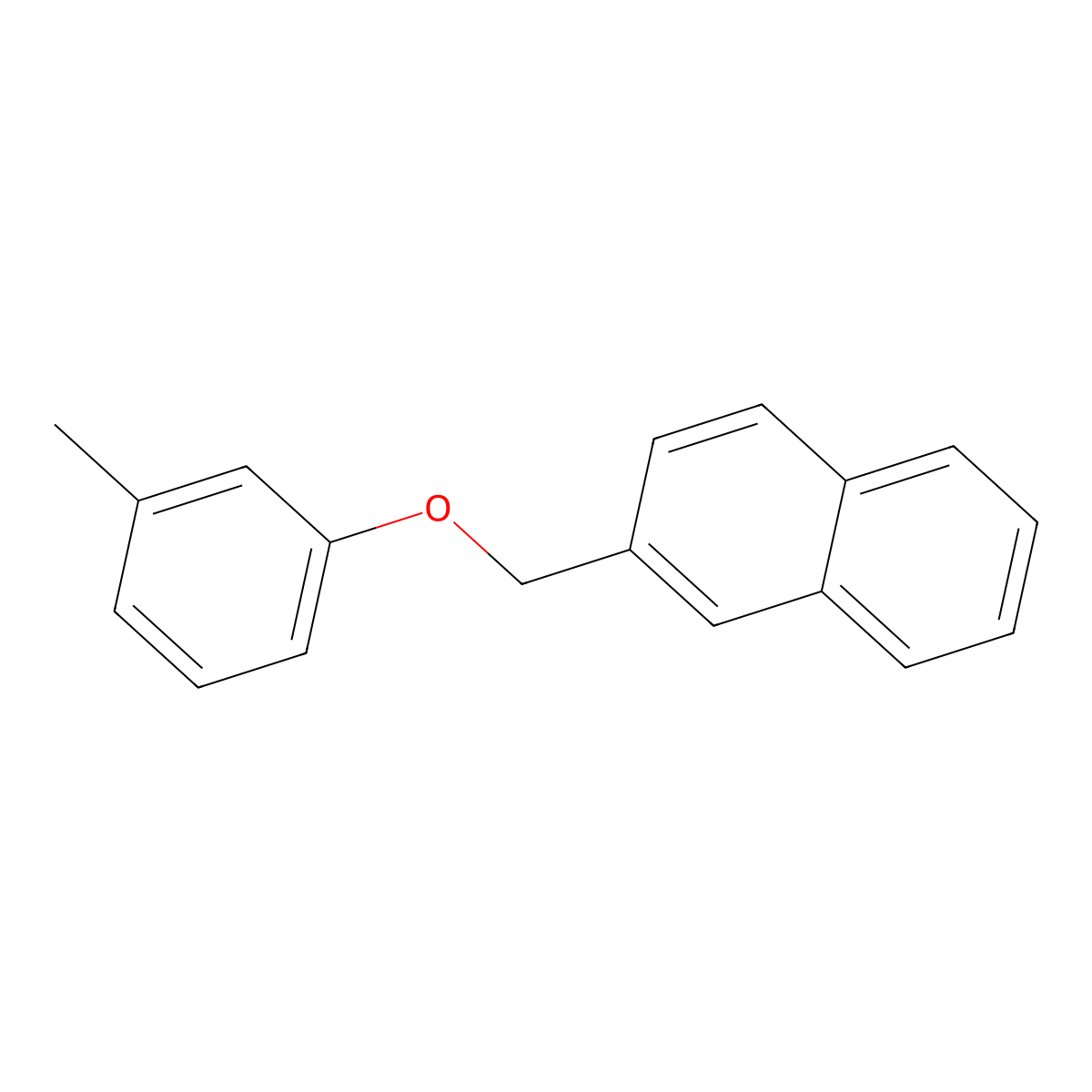 2-[(3-Methylphenoxy)methyl]naphthalene molecular structure, CAS 174840-49-4