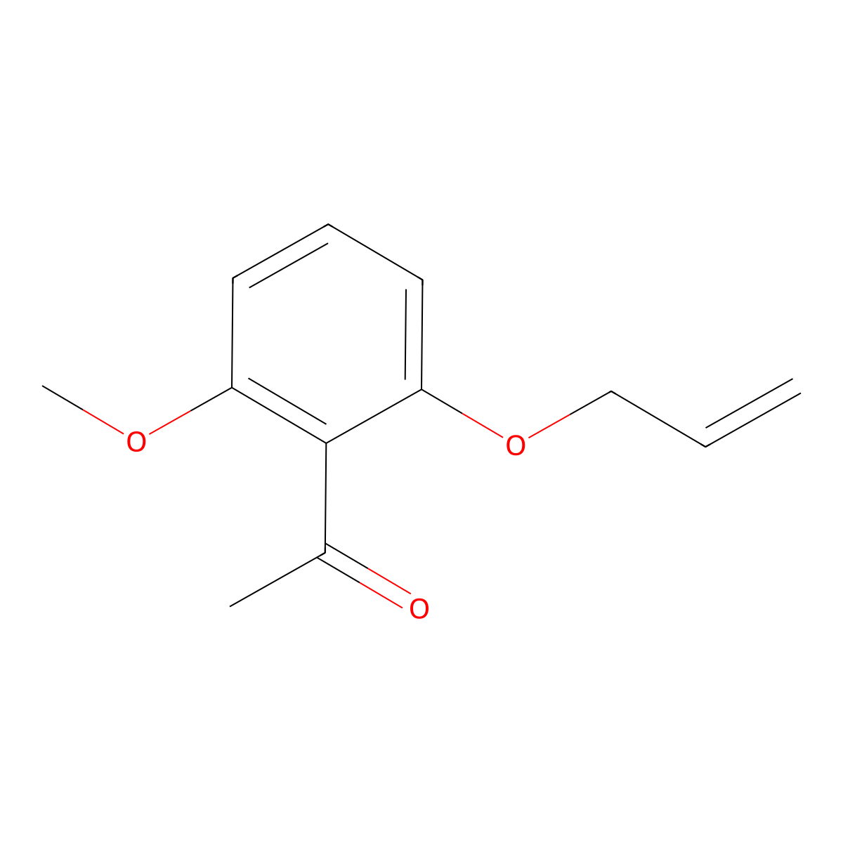 1-[2-Methoxy-6-(2-propen-1-yloxy)phenyl]ethanone molecular structure, CAS 17488-67-4