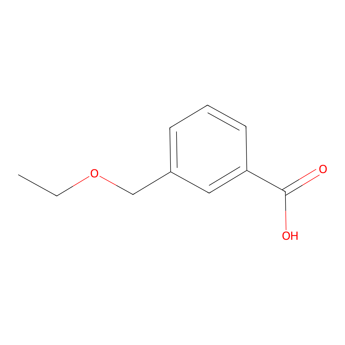 3-(Ethoxymethyl)benzoic acid molecular structure, CAS 174894-85-0