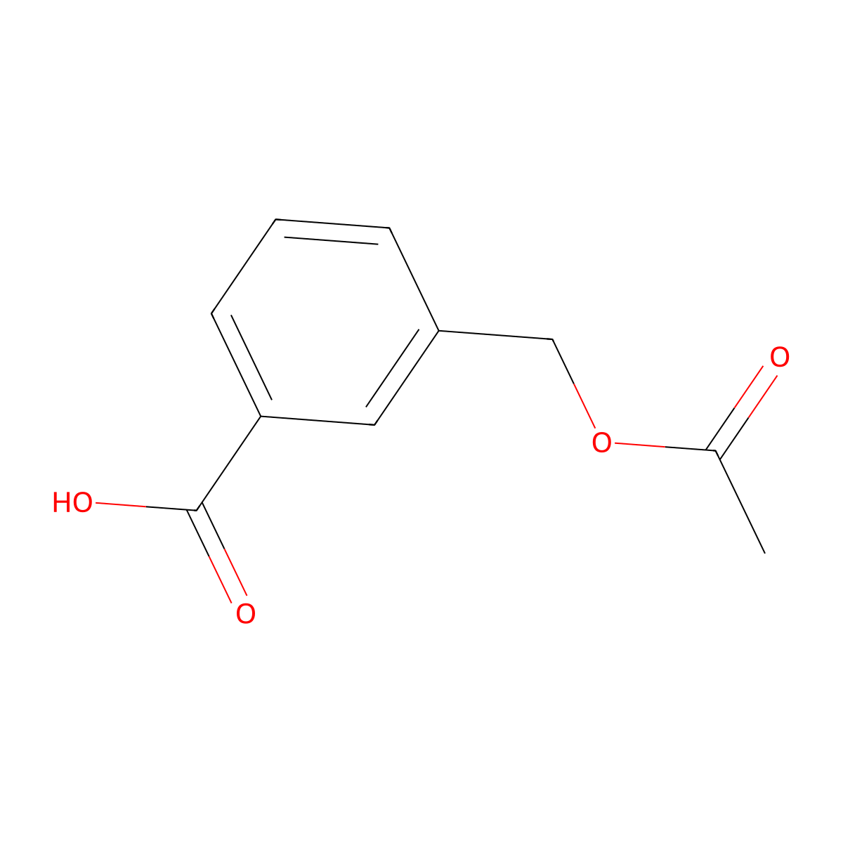 3-[(Acetyloxy)methyl]benzoic acid molecular structure, CAS 174894-86-1