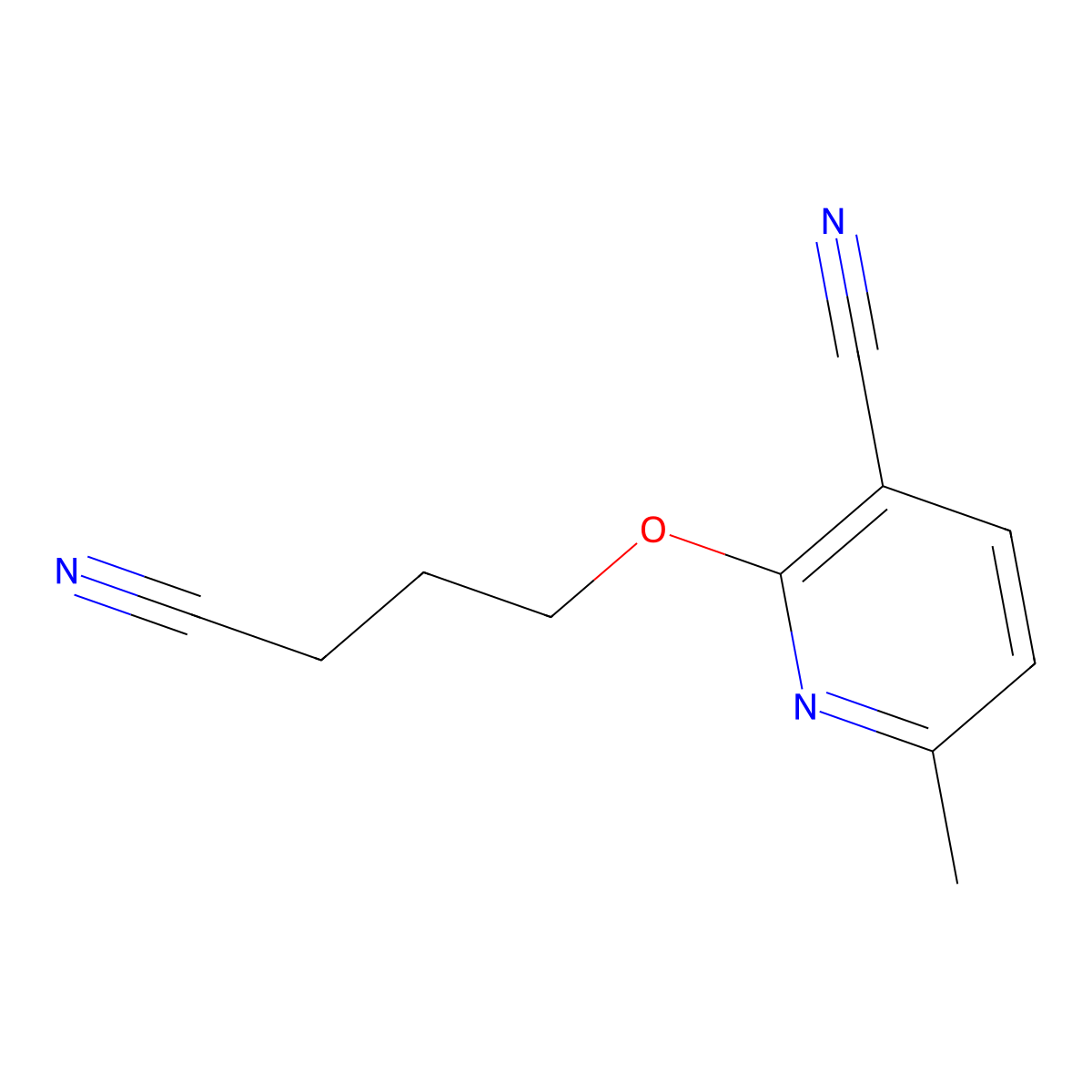 2-(3-Cyanopropoxy)-6-methylpyridine-3-carbonitrile molecular structure, CAS 174895-32-0