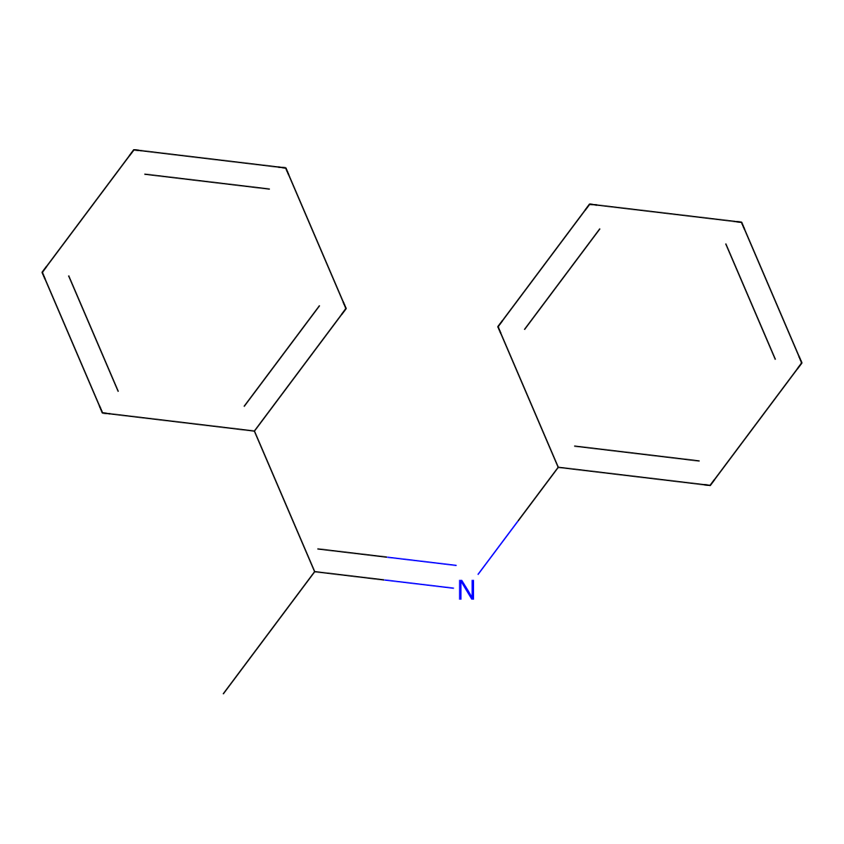 N,1-diphenylethan-1-imine molecular structure, CAS 1749-19-5