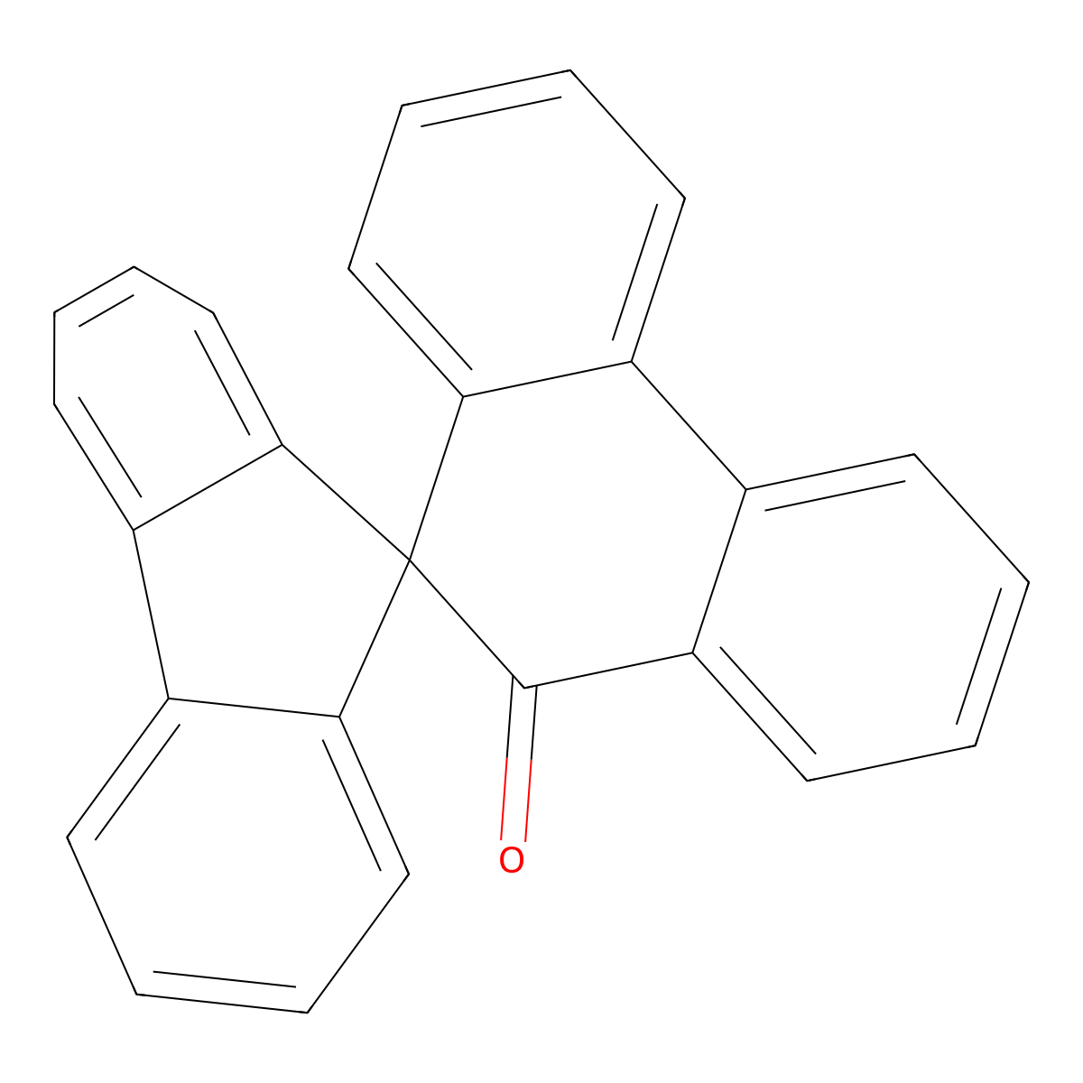 Spiro[9H-fluorene-9,9'(10'H)-phenanthren]-10'-one molecular structure, CAS 1749-36-6