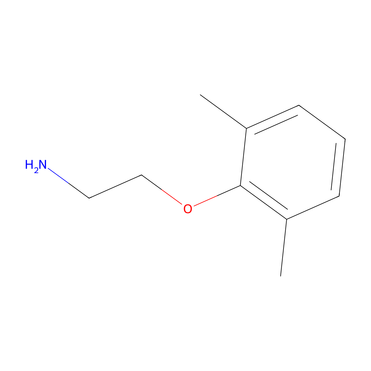 2-(2,6-Dimethylphenoxy)Ethanamine molecular structure, CAS 1749-46-8