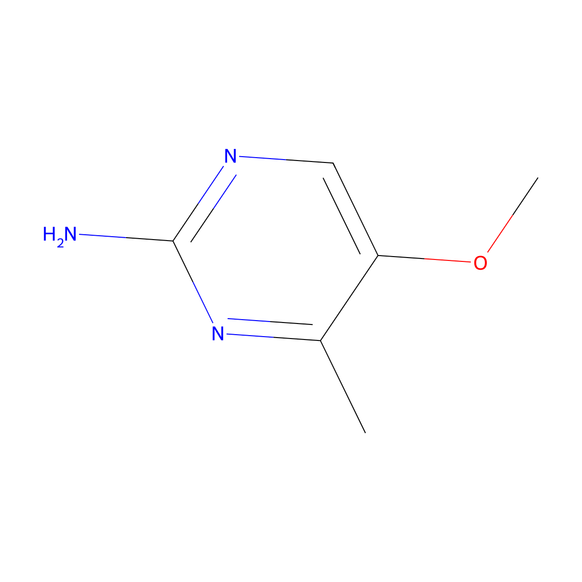 5-Methoxy-4-methylpyrimidin-2-amine molecular structure, CAS 1749-71-9