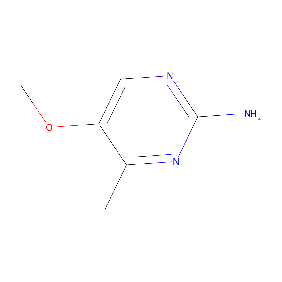 5-Methoxy-4-methylpyrimidin-2-amine molecular structure, CAS 1749-71-9