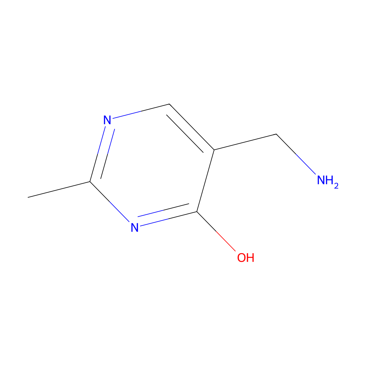 5-(Aminomethyl)-2-methyl-4(3H)-pyrimidinone molecular structure, CAS 1749-72-0