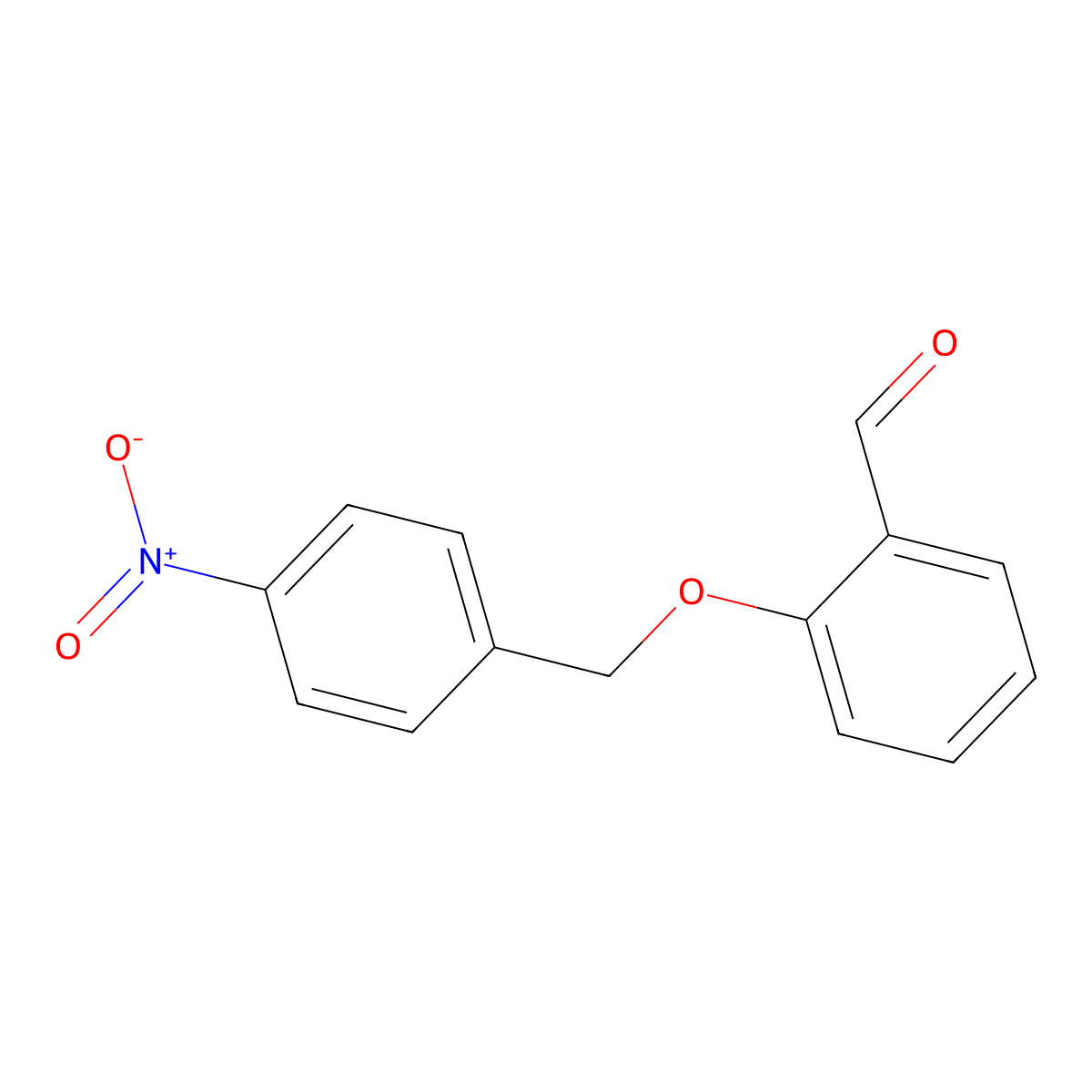 2-((4-Nitrobenzyl)oxy)benzaldehyde molecular structure, CAS 17490-72-1