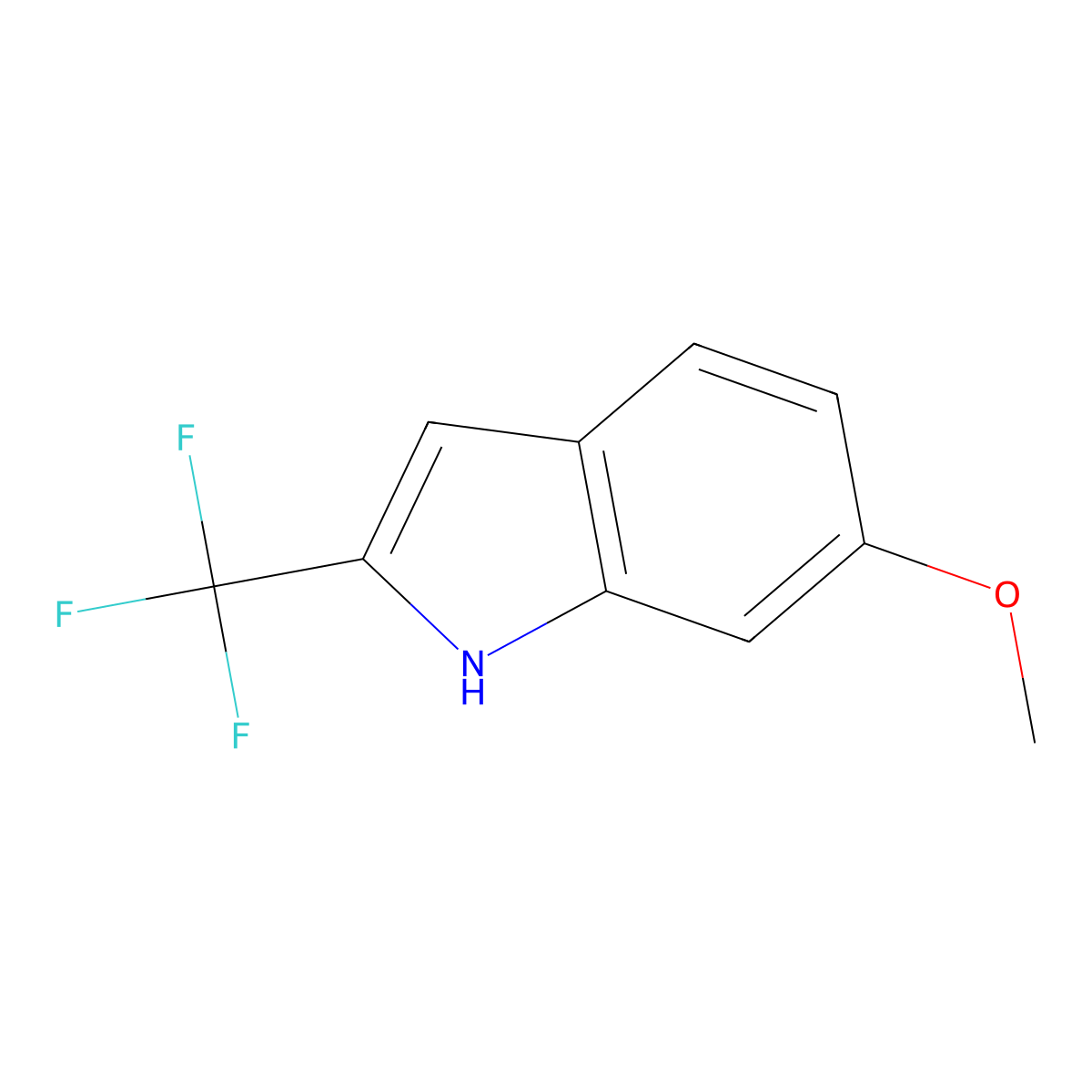 6-Methoxy-2-(trifluoromethyl)-1h-indole molecular structure, CAS 174907-38-1