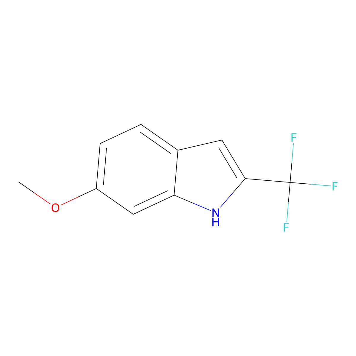 6-Methoxy-2-(trifluoromethyl)-1h-indole molecular structure, CAS 174907-38-1