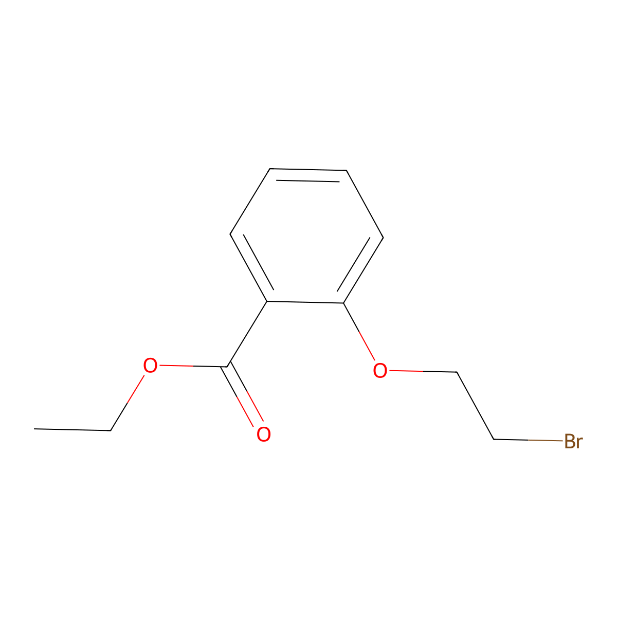 Ethyl 2-(2-bromoethoxy)benzoate molecular structure, CAS 174909-11-6