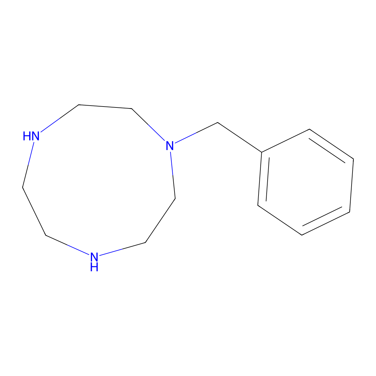 1-Benzyl-1,4,7-triazacyclononane molecular structure, CAS 174912-95-9