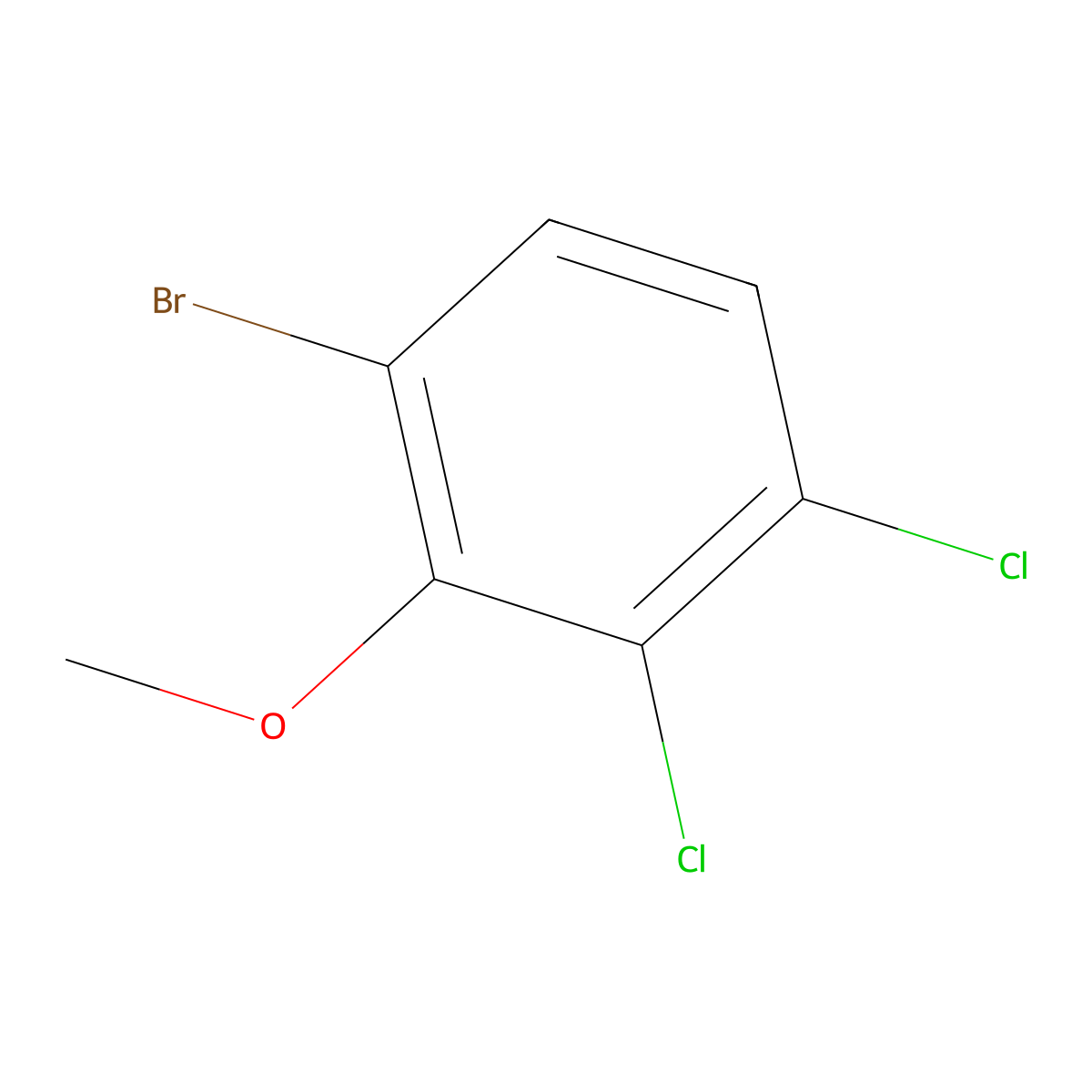6-Bromo-2,3-dichloroanisole molecular structure, CAS 174913-23-6
