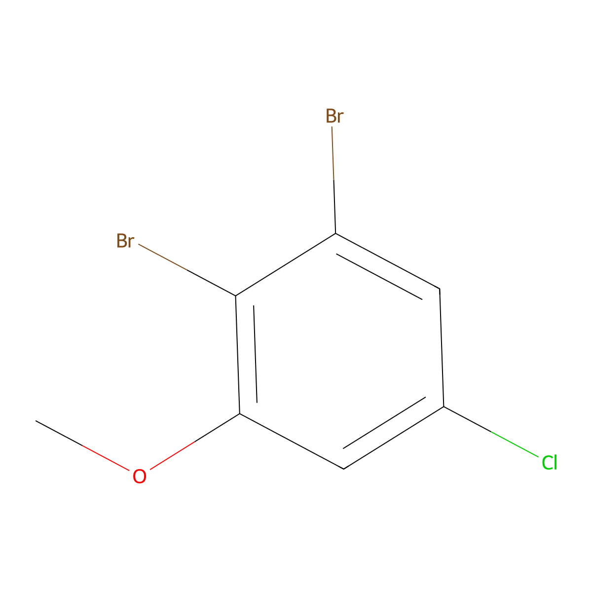 5-Chloro-2,3-dibromoanisole molecular structure, CAS 174913-35-0