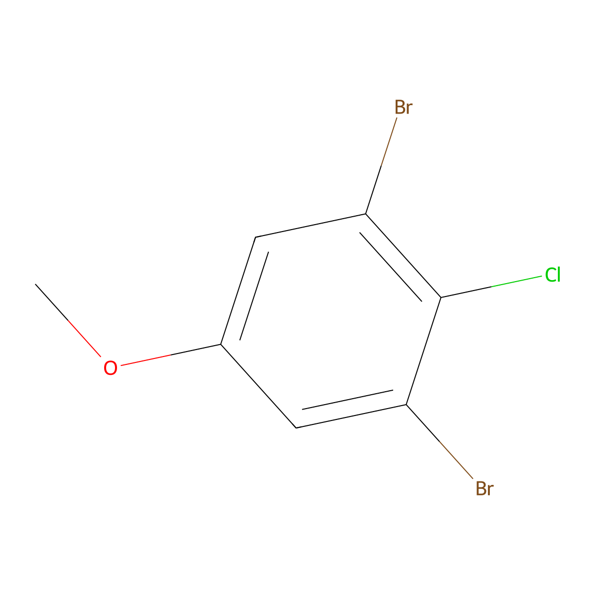 4-Chloro-3,5-dibromoanisole molecular structure, CAS 174913-47-4