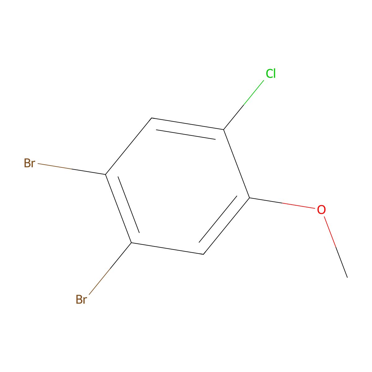 1,2-Dibromo-4-chloro-5-methoxybenzene molecular structure, CAS 174913-48-5