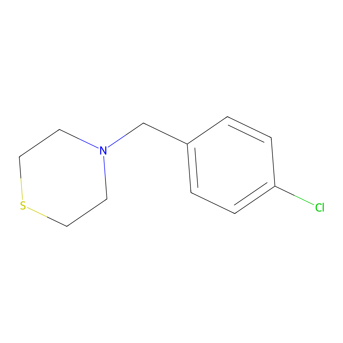 4-(4-Chlorobenzyl)thiomorpholine molecular structure, CAS 17494-26-7