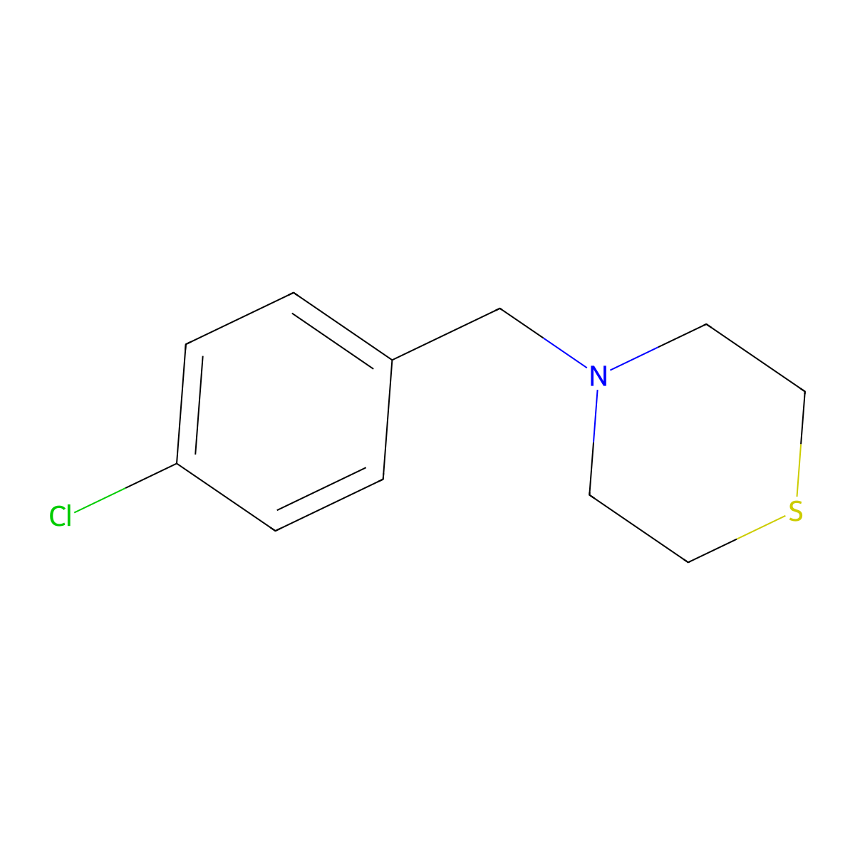 4-(4-Chlorobenzyl)thiomorpholine molecular structure, CAS 17494-26-7