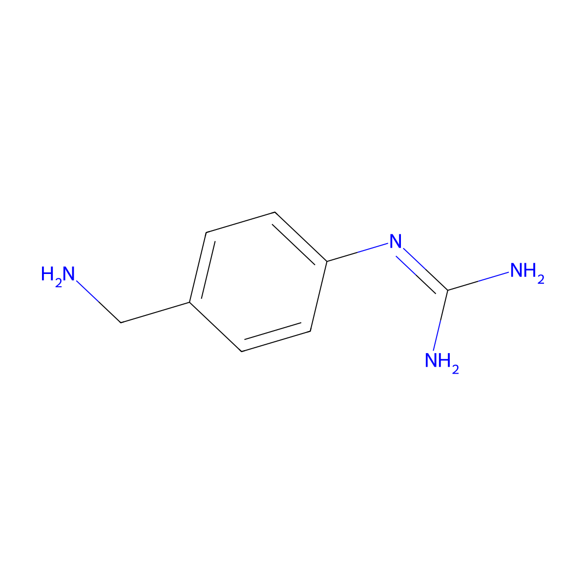 N-[4-(Aminomethyl)phenyl]guanidine molecular structure, CAS 174959-56-9