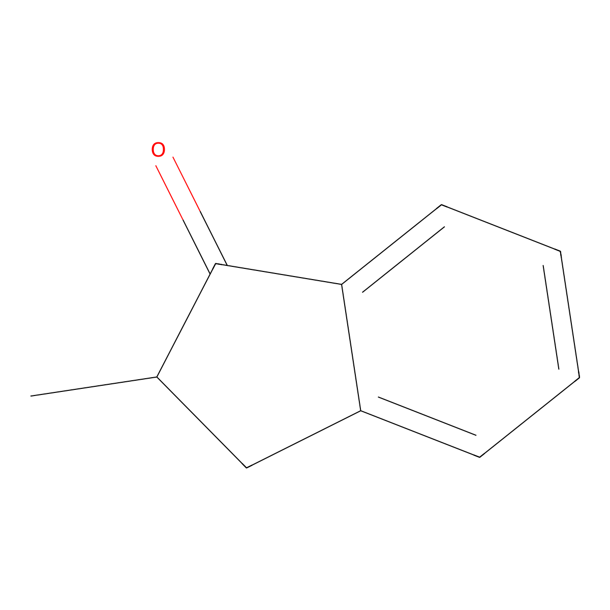 2-Methylindanone molecular structure, CAS 17496-14-9