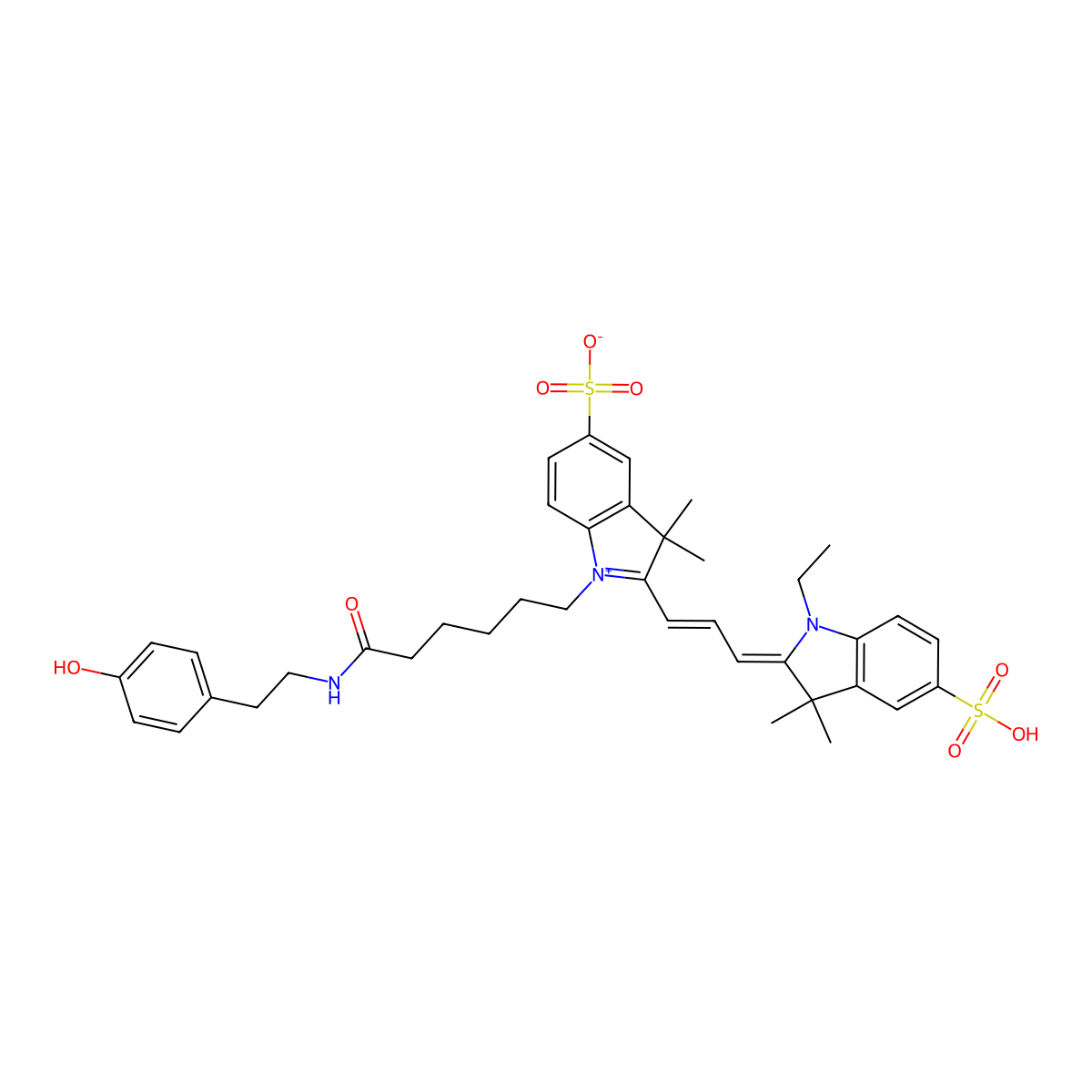 Cyanine 3 Tyramide molecular structure, CAS 174961-75-2