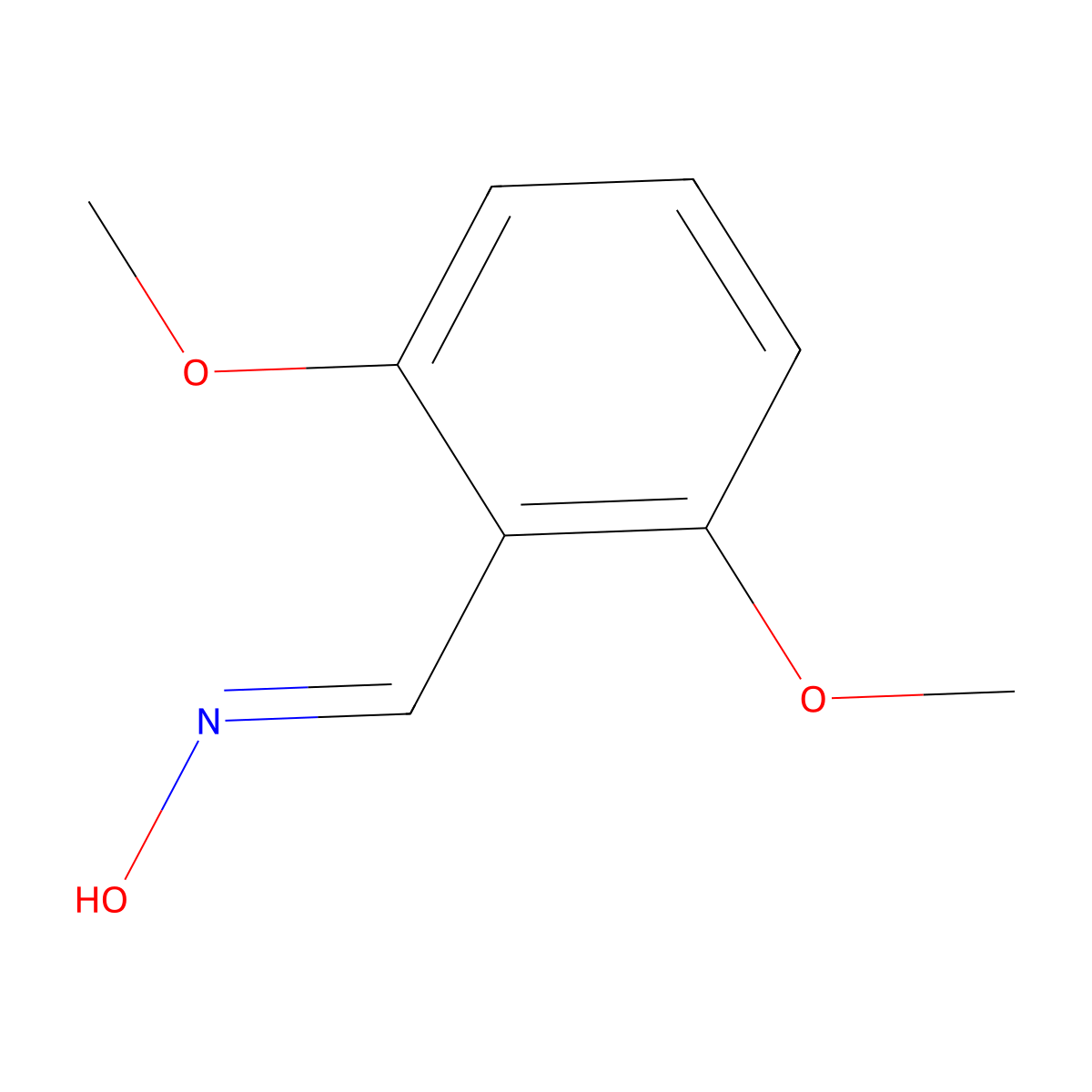 (E)-N-[(2,6-Dimethoxyphenyl)methylidene]hydroxylamine molecular structure, CAS 174966-94-0