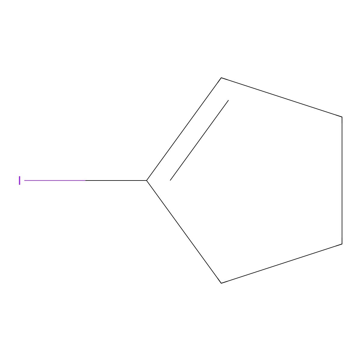 1-Iodocyclopent-1-ene molecular structure, CAS 17497-52-8