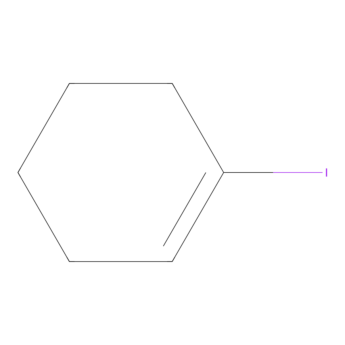 1-Iodocyclohexene molecular structure, CAS 17497-53-9