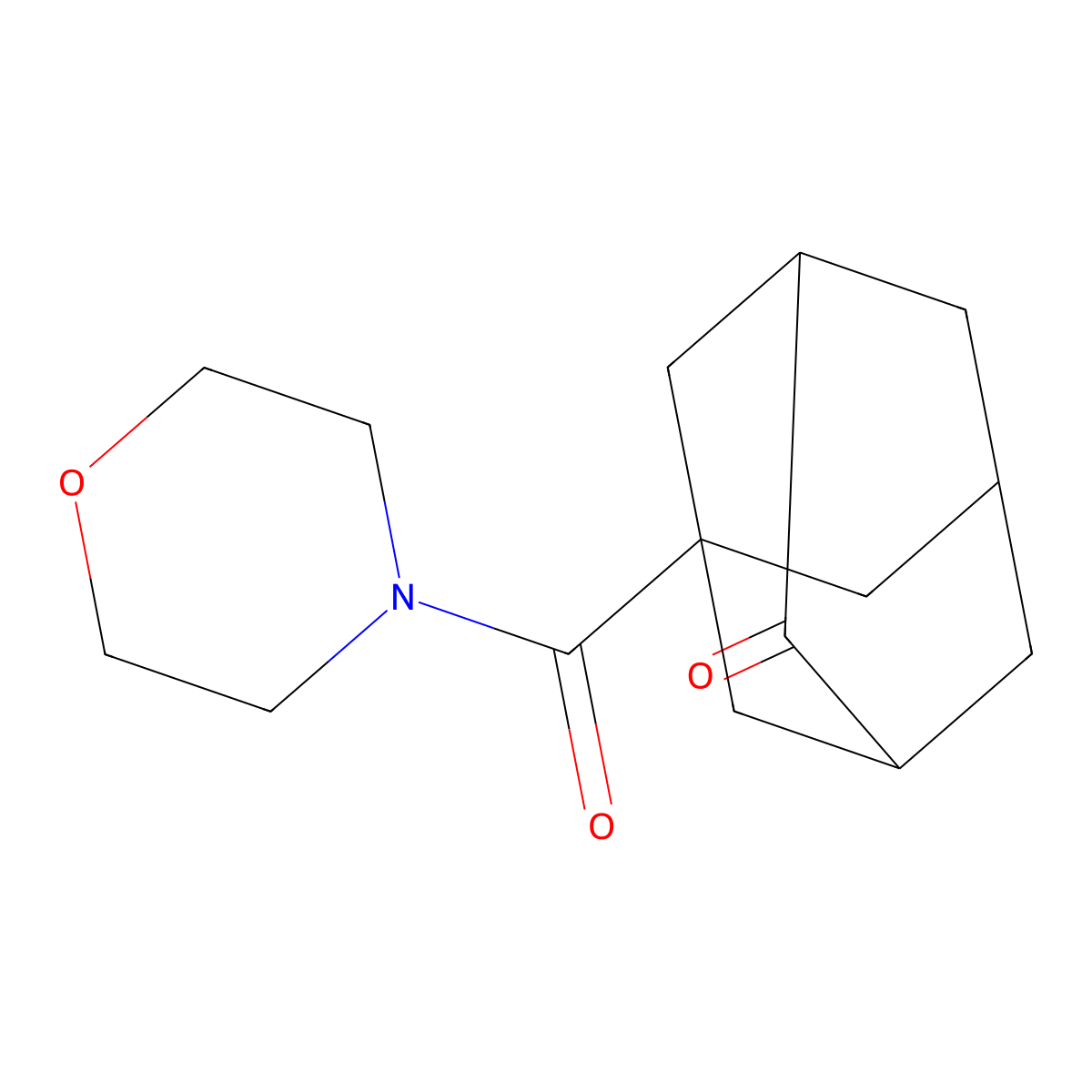5-(Morpholin-4-ylcarbonyl)adamantan-2-one molecular structure, CAS 174972-27-1