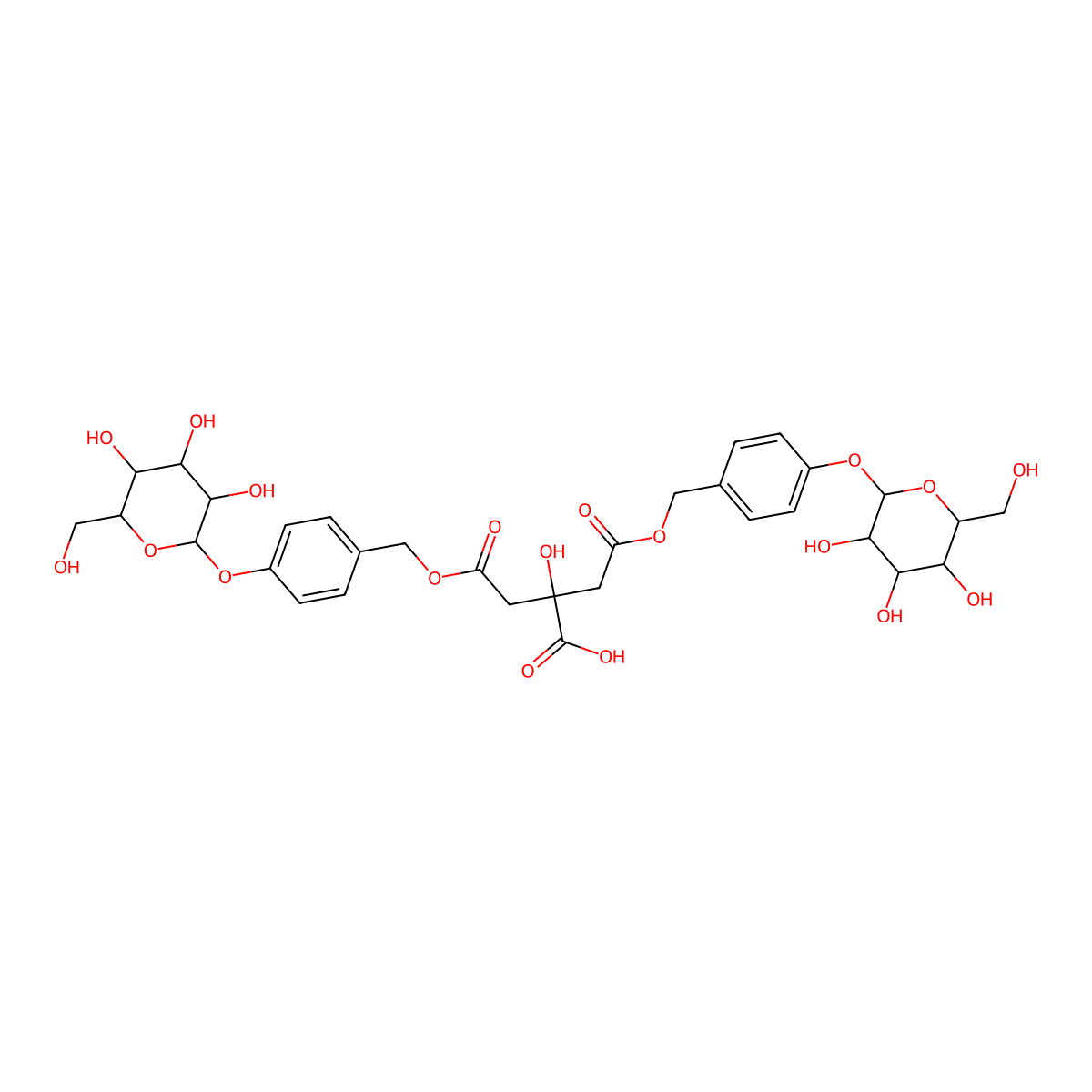 Parishin C molecular structure, CAS 174972-80-6