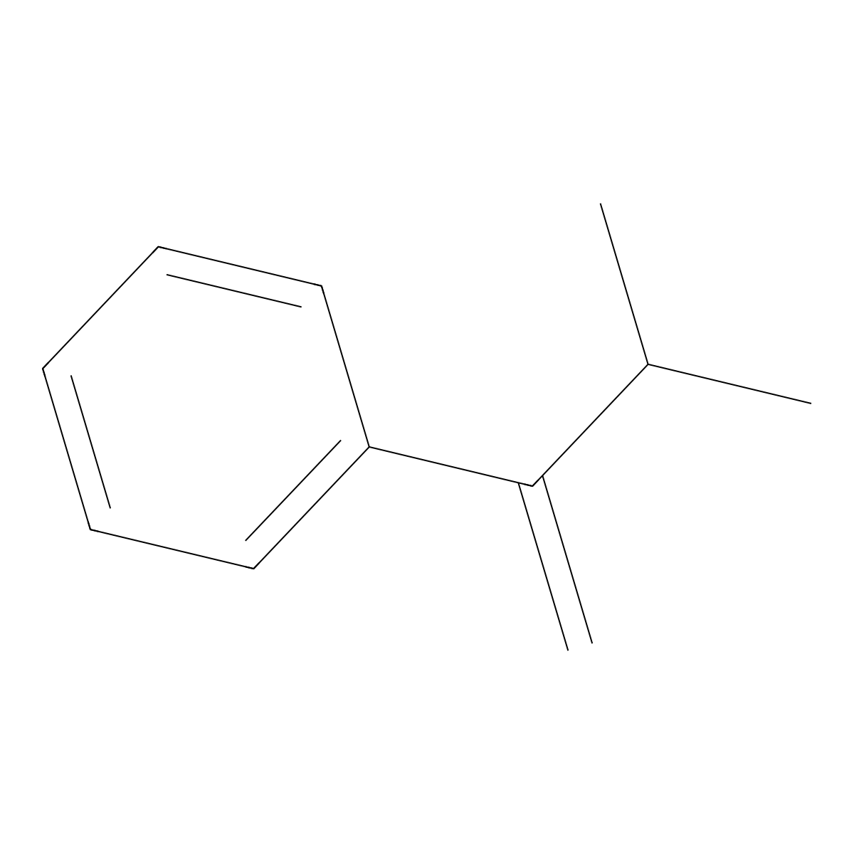 Benzene, (2-methyl-1-methylenepropyl)- molecular structure, CAS 17498-71-4