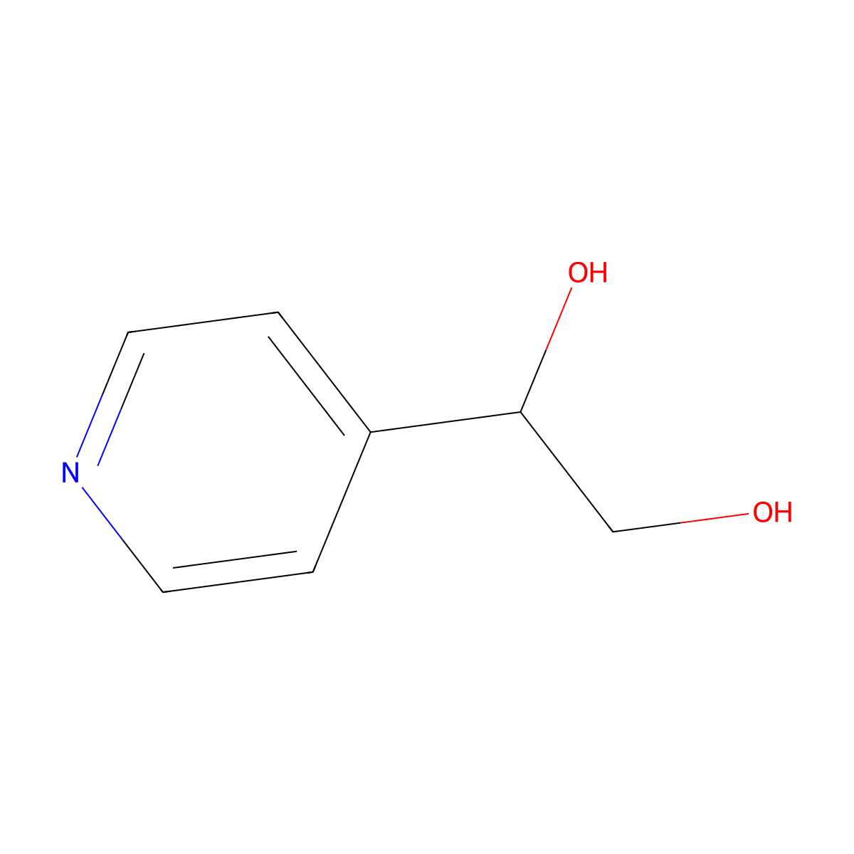 1-(Pyridin-4-YL)ethane-1,2-diol molecular structure, CAS 1750-96-5