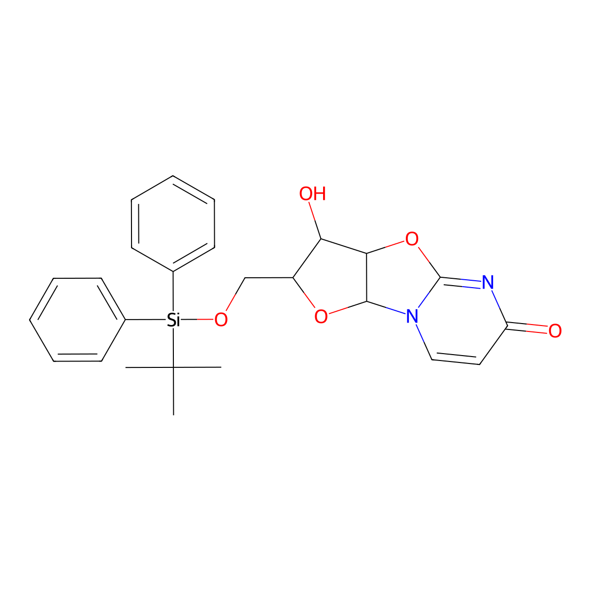 5'-O-TBDPS-2,2'-anhydrouridine molecular structure, CAS 175013-46-4
