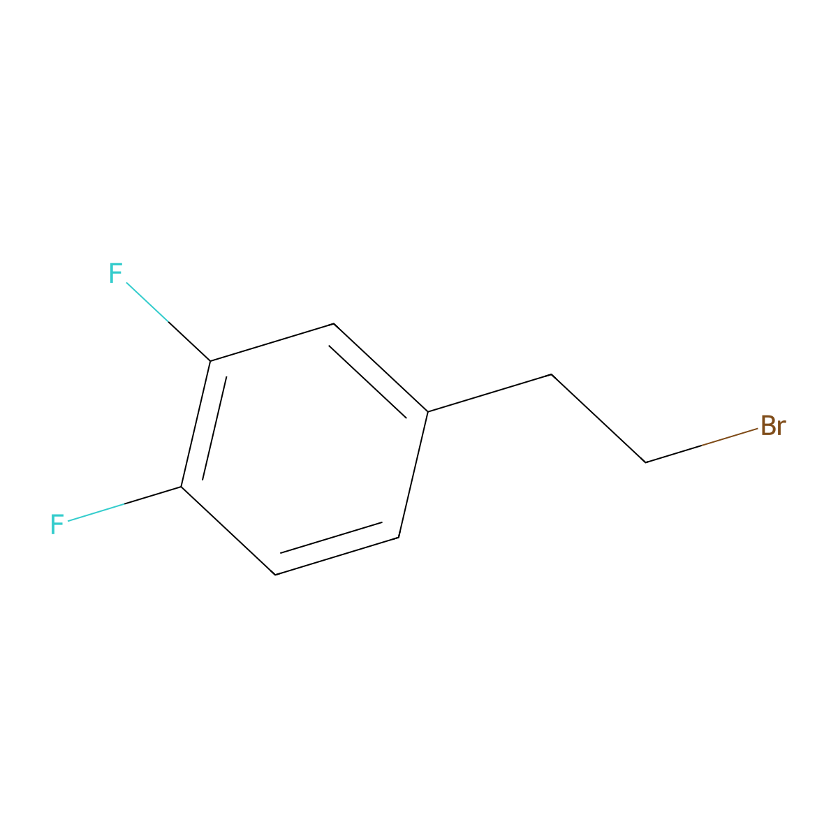 4-(2-Bromoethyl)-1,2-difluorobenzene molecular structure, CAS 175018-77-6