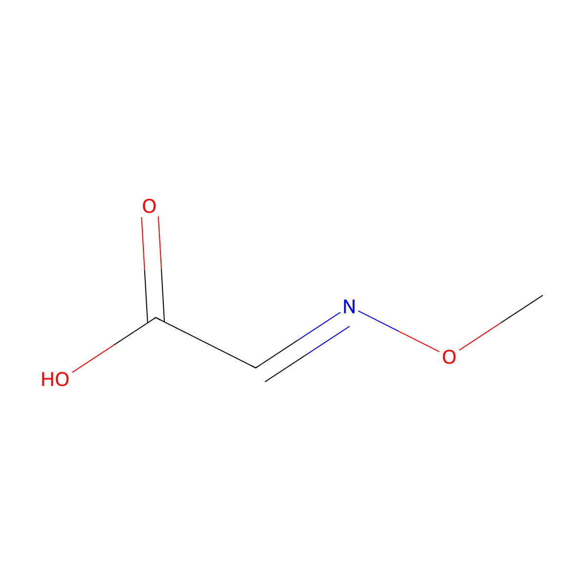 2-(Methoxyimino)acetic acid molecular structure, CAS 175030-38-3