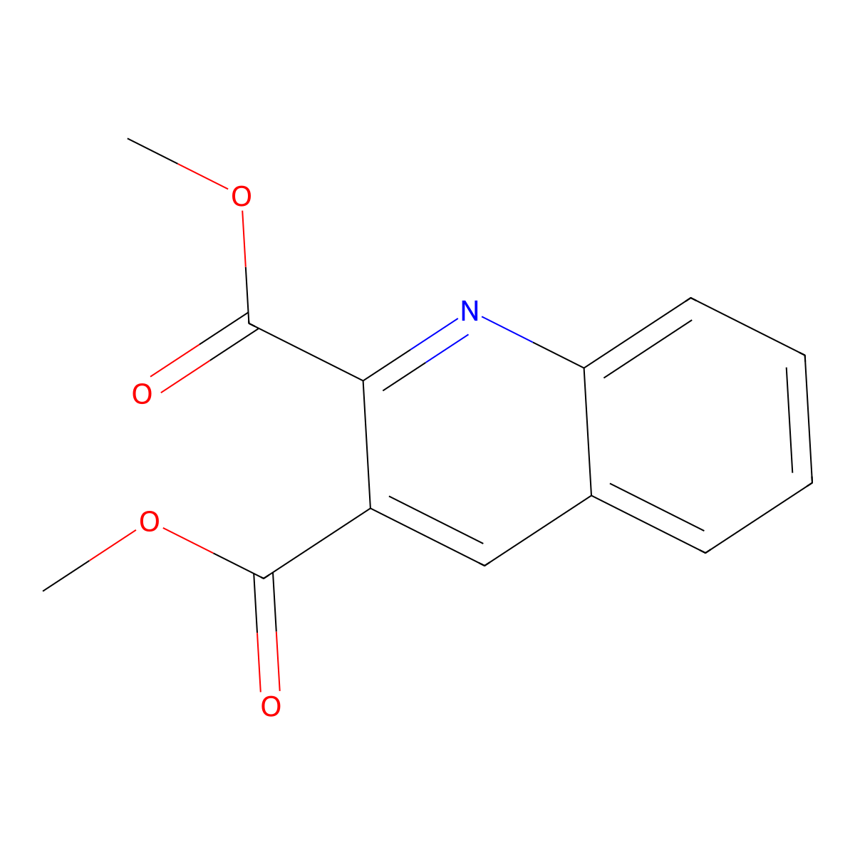 Dimethyl Quinoline-2,3-dicarboxylate molecular structure, CAS 17507-03-8