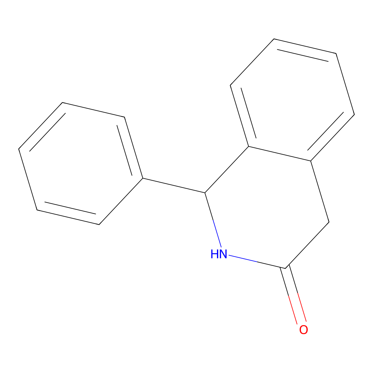 1-phenyl-1,4-dihydroisoquinolin-3(2H)-one molecular structure, CAS 17507-05-0